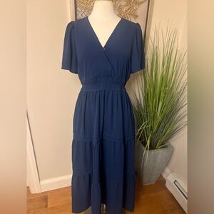 Elegant Navy Blue Women's Dress